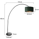Mexlite Luminaria de pedestal SOLVA E27 IP20, regulable