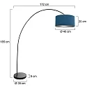 Mexlite Luminaria de pedestal SOLVA E27 IP20, regulable