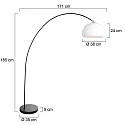 Mexlite Luminaria de pedestal SOLVA E27 IP20, regulable