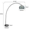 Mexlite Luminaria de pedestal SOLVA E27 IP20, regulable