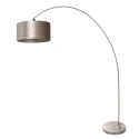 arc luminaire SOLVA 1 flame E27 IP20, steel dimmable