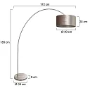 Mexlite Luminaria de pedestal SOLVA E27 IP20, regulable