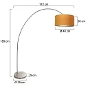 Mexlite Luminaria de pedestal SOLVA E27 IP20, regulable