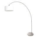 Luz de arco SOLVA de 1 llama E27 IP20, acero regulable
