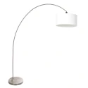 Mexlite Luz de arco SOLVA de 1 llama E27 IP20, acero regulable