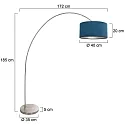 Mexlite Luminaria de pedestal SOLVA E27 IP20, regulable