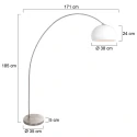 Mexlite floor lamp SOLVA E27 IP20, dimmable