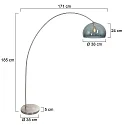 Mexlite Luminaria de pedestal SOLVA E27 IP20, regulable
