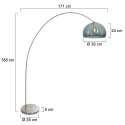 Mexlite floor lamp SOLVA E27 IP20, dimmable