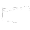 Steinhauer Luminaria de pared ELEGANT CLASSY E27 IP20, regulable
