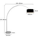 Steinhauer Luminaria de pedestal SPARKLED LIGHT E27 IP20, regulable