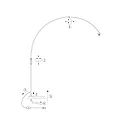 Steinhauer Luminaria de pedestal SPARKLED LIGHT E27 IP20, regulable