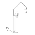 Steinhauer floor lamp PRESTIGE CHIC E27 IP20, dimmable