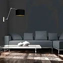 Steinhauer Luminaria de pared PRESTIGE CHIC E27 IP20, regulable