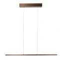 Luminaria colgante BANDE de 3 llamas IP20, color bronce regulable