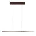Luminaria colgante BANDE de 3 llamas IP20, cacao regulable