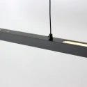 Steinhauer Luminaria colgante BANDE de 3 llamas IP20, negro regulable