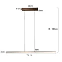 Steinhauer Luminaria colgante BANDE IP20, regulable