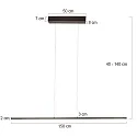 Steinhauer pendant luminaire BANDE IP20, dimmable