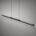 Steinhauer Luminaria colgante BANDE de 3 llamas IP20, negro regulable