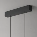 Steinhauer Luminaria colgante BANDE de 3 llamas IP20, negro regulable