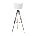 Mexlite Luminaria de pedestal TRIEK de 1 llama E27 IP20, madera regulable