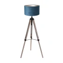 Mexlite Luminaria de pedestal TRIEK de 1 llama E27 IP20, madera regulable