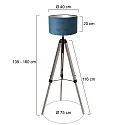 Mexlite Luminaria de pedestal TRIEK E27 IP20, regulable