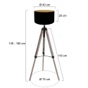 Mexlite Luminaria de pedestal TRIEK E27 IP20, regulable