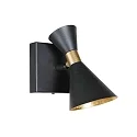 anne light & home Luminaria de pared PRETO GU10 IP20, regulable