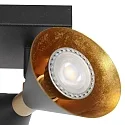 anne light & home Luminaria de pared PRETO GU10 IP20, regulable