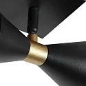 anne light & home Luminaria de pared PRETO GU10 IP20, regulable