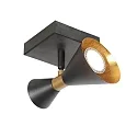 anne light & home Luminaria de pared PRETO GU10 IP20, regulable