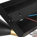 anne light & home Luminaria de pared PRETO GU10 IP20, regulable