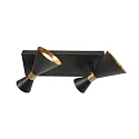 anne light & home Luminaria de techo PRETO GU10 IP20, regulable