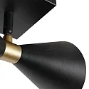 anne light & home Luminaria de techo PRETO GU10 IP20, regulable