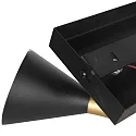 anne light & home Luminaria de techo PRETO GU10 IP20, regulable