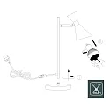 anne light & home table lamp PRETO GU10 IP20, dimmable