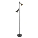 anne light & home floor lamp PRETO 2 flames GU10 IP20, black dimmable