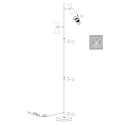 anne light & home floor lamp PRETO 2 flames GU10 IP20, black dimmable