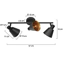 Mexlite Luminaria de techo OEROE E14 IP20, regulable