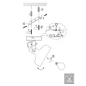 Mexlite Luminaria de pared PRATO E14 IP20, regulable