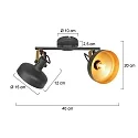 Mexlite Luminaria de techo PRATO E14 IP20, regulable