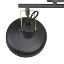 Mexlite Luminaria de techo PRATO de 2 llamas E14 IP20, negro regulable