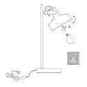 Mexlite table lamp PRATO E14 IP20, dimmable