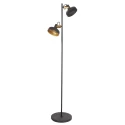 Mexlite floor lamp PRATO 2 flames E14 IP20, black dimmable