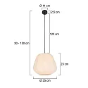 anne light & home Luminaria colgante SABLE E27 IP20, regulable