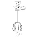 anne light & home pendant luminaire SABLE E27 IP20, dimmable