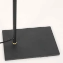 Steinhauer floor lamp PINTINO 1 flame GU10 IP20, black dimmable