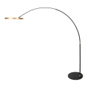 Steinhauer Luminaria de pedestal RINGLUX de 2 llamas IP20, dorado regulable